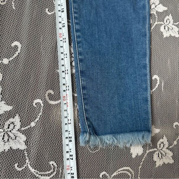 Frame Le High Skinny Raw Hem Cropped Jeans Sz 27 - Picture 12 of 14
